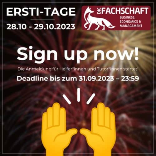 ERSTI-TAGE Sign Up Now!